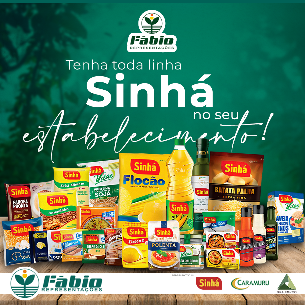 Tenha toda linha Sinhá no seu comércio!