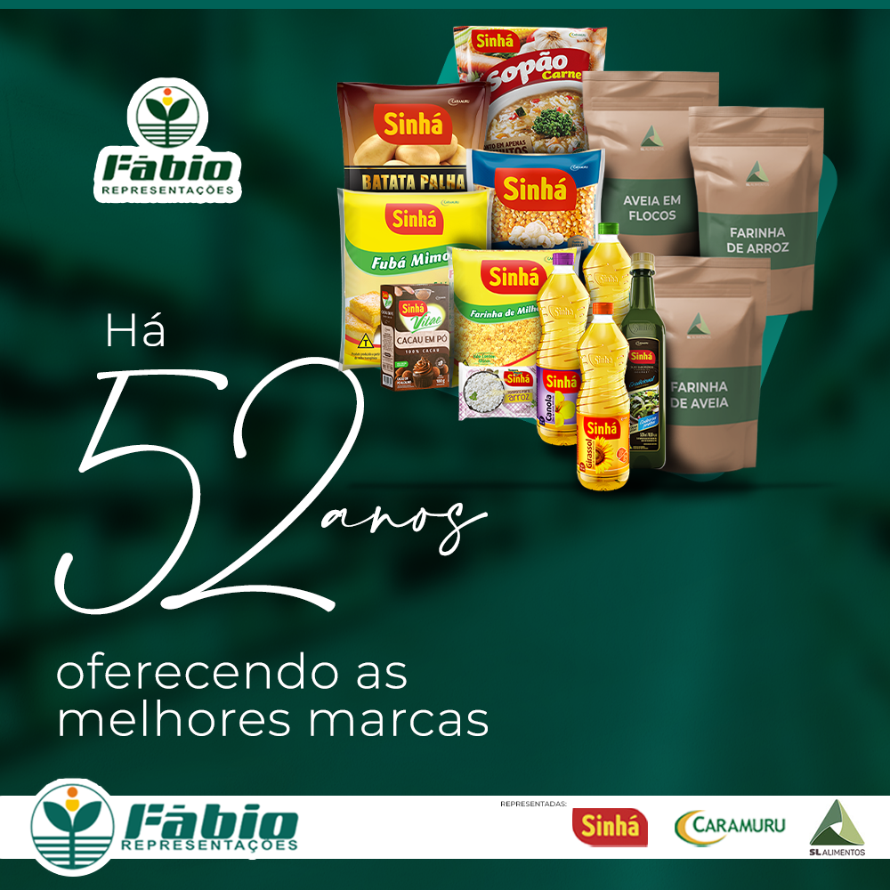 Há 52 anos oferecendo as melhores marcas